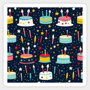 Happy Birthday Party Celebration Pattern 14 Sticker